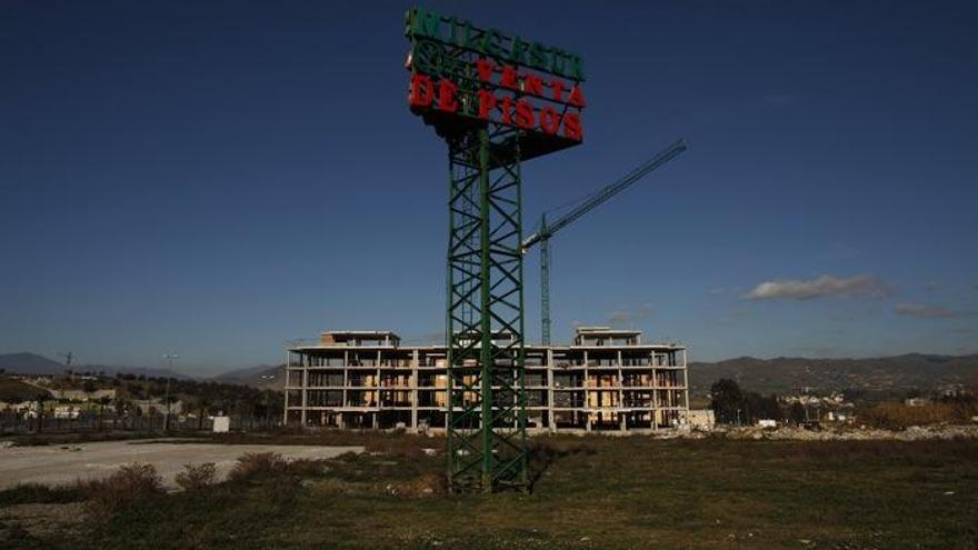 Viviendas en construcción en Málaga.