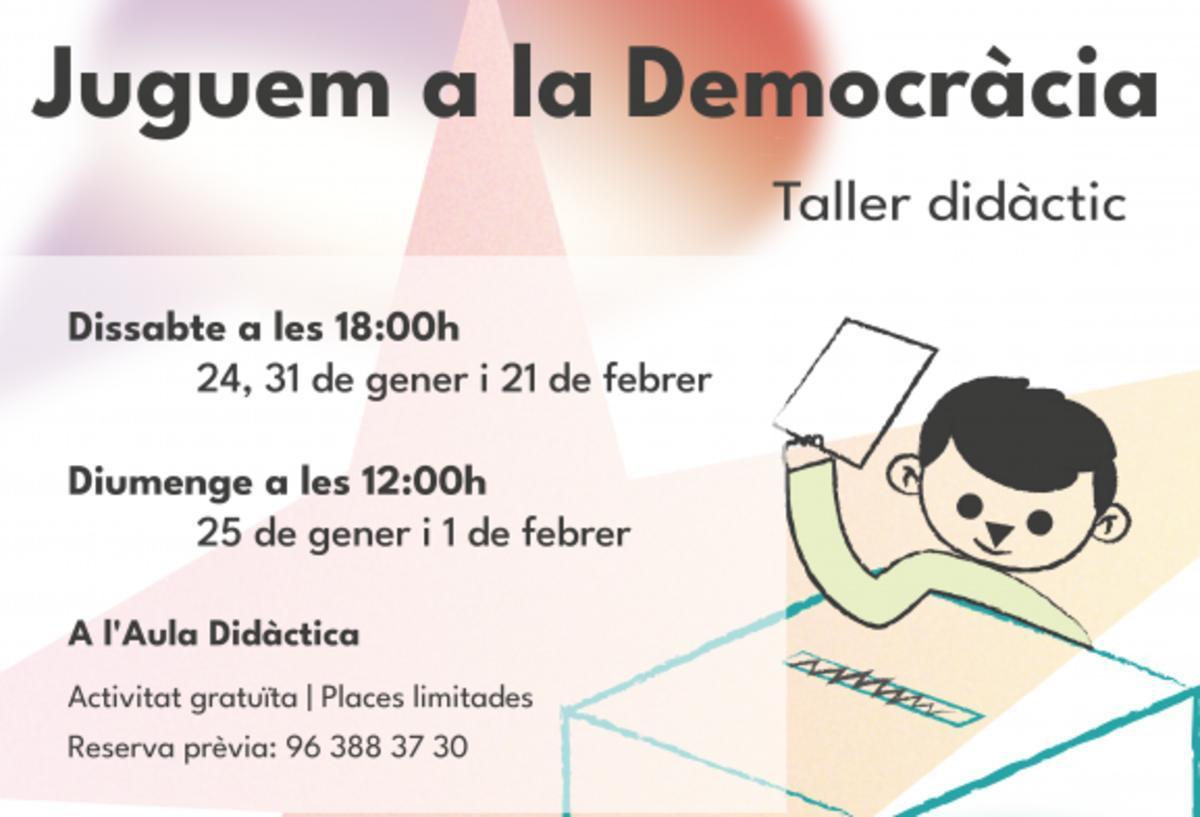 El taller Juguem a la Democràcia.