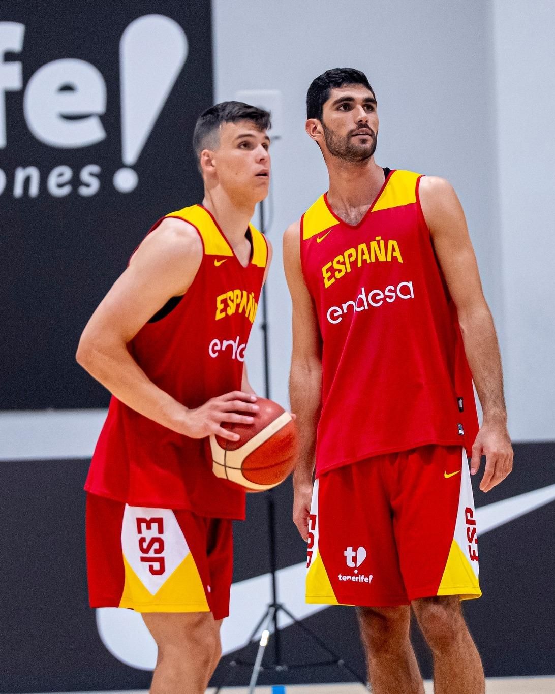 Primer entrenamiento con España de los jugadores del Valencia Basket