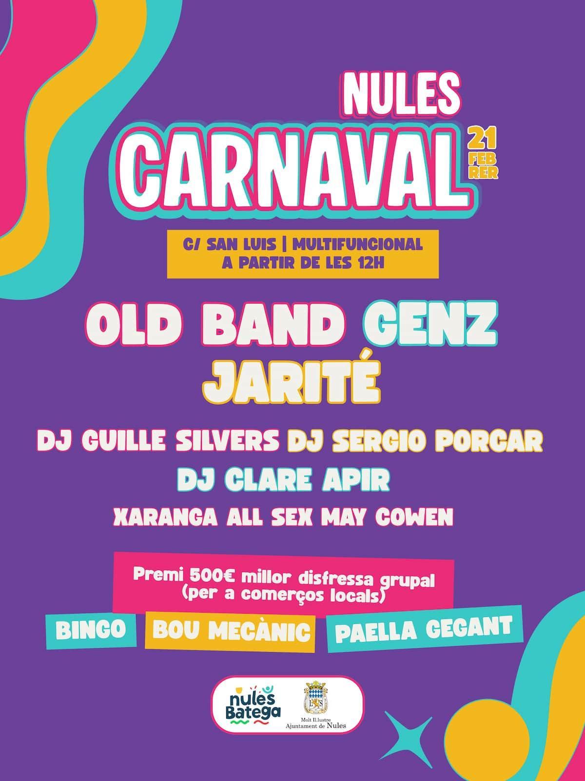 Cartel del Carnaval de Nules.