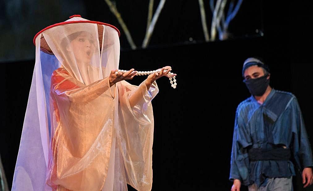 La soprano Ekaterina Bakanova, durante la función.