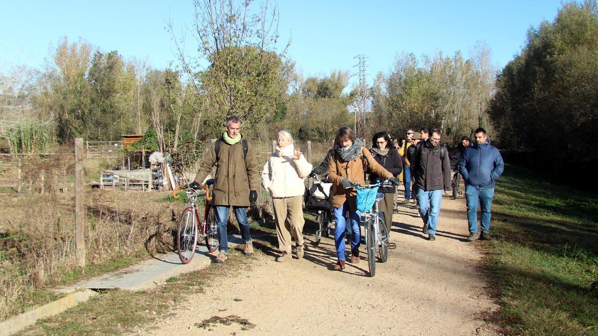 Visita a les hortes de Santa Eugènia durant les jornades Repensem Girona