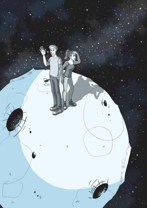 Ilustración para el artículo 'Conchita vive en la luna'