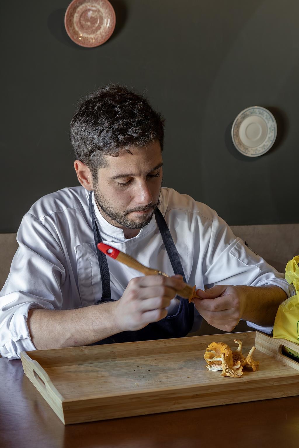 Brais Pichel en el restaurante Terra.