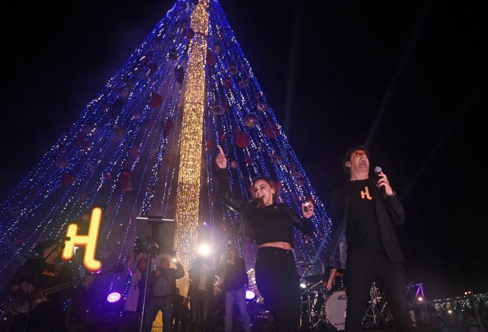 Encendido del árbol de la Circular en Murcia