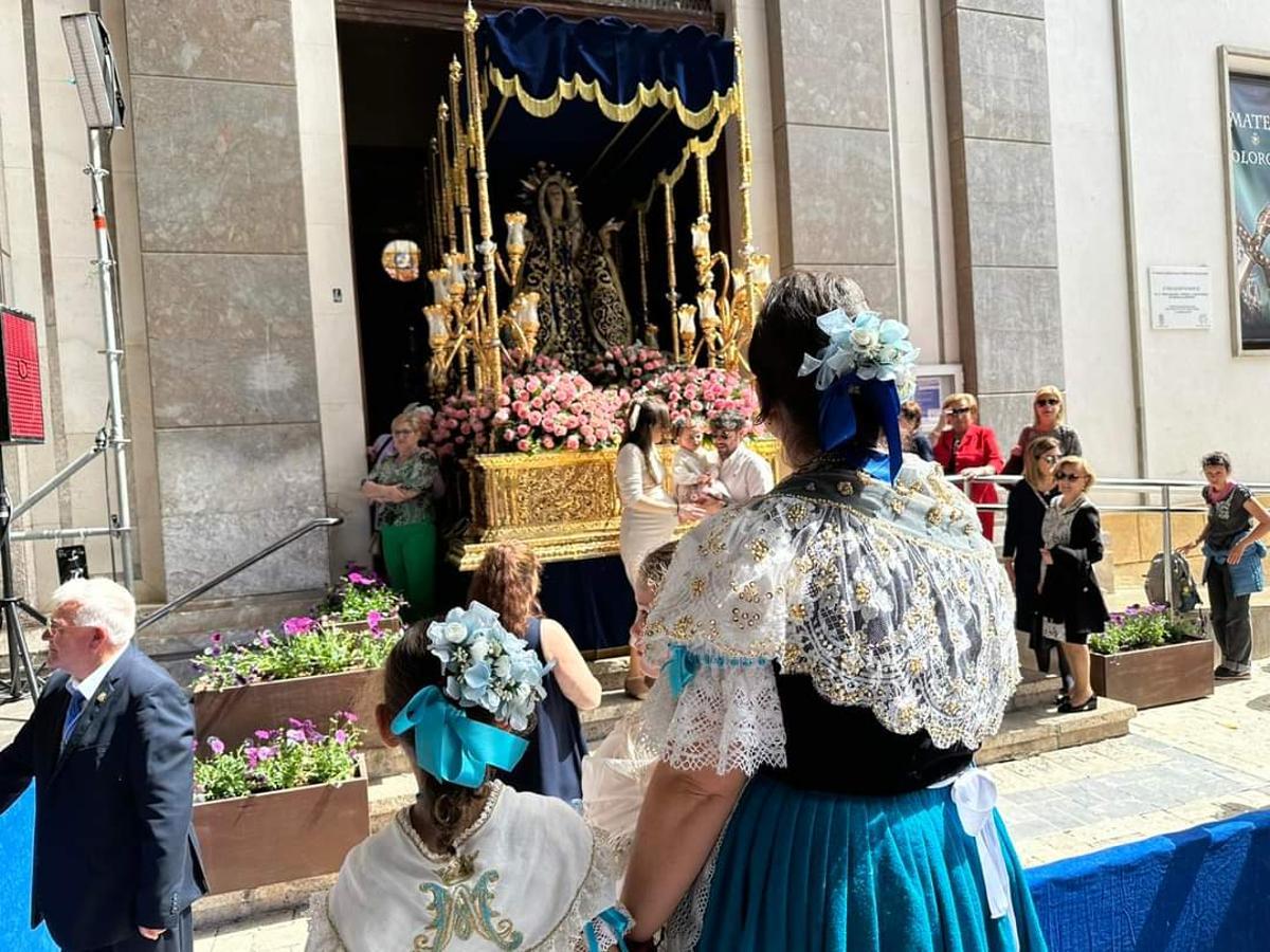 Imagen de la patrona en Águilas.