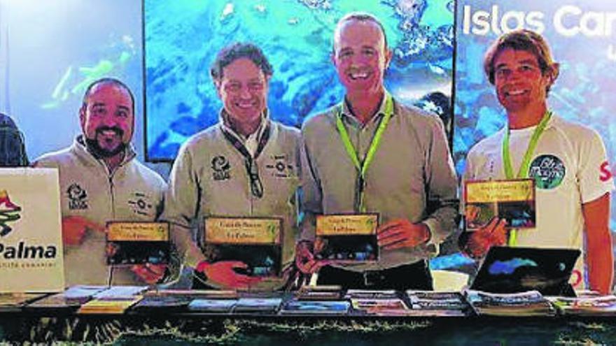 Stand de La Palma en la Mediterranean Diving Show.