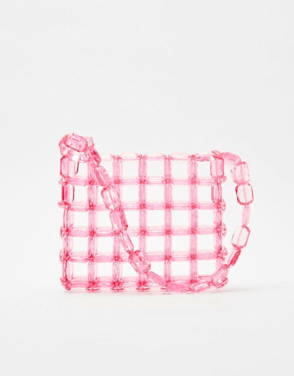 Bolso asa beads de Bershka