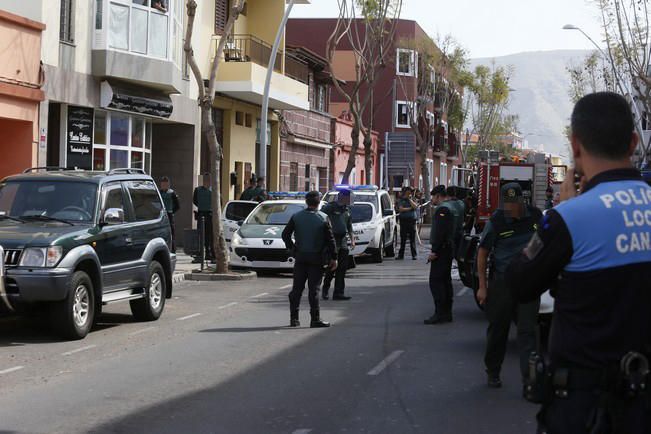 Delia Padrón suceso en Güimar , hombre con bombona y gasolina entra en un bar