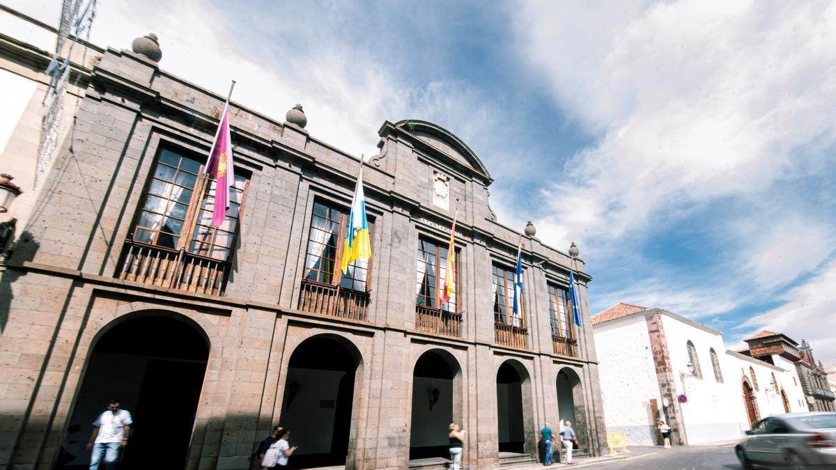 Fachada de la sede del Ayuntamiento de La Laguna.