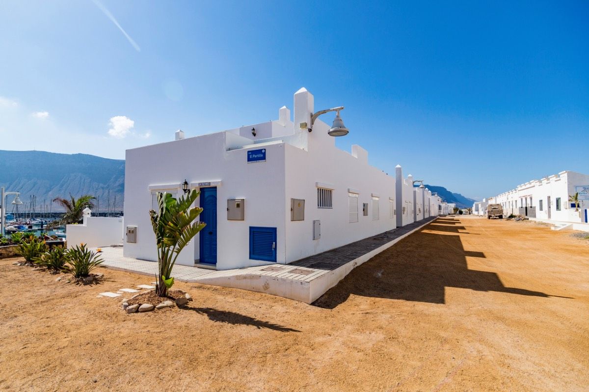 Las calles sin asfaltar de La Graciosa