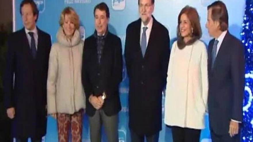 Rajoy preside la cena de Navidad del PP de Madrid