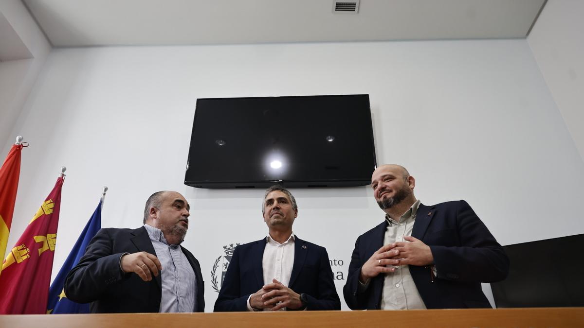 Rueda de prensa de MC, PSOE y Sí Cartagena este martes tras registrar la moción de censura