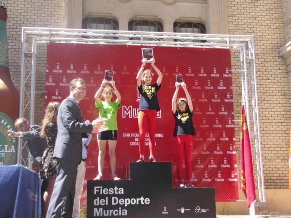 Entrega de premios en el Gran Premio de Marcha Ciudad de Murcia