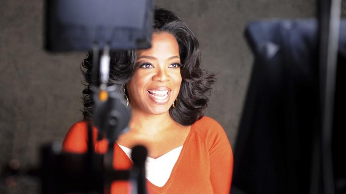 Oprah Winfrey, durante la grabación de uno de sus programas para la cadena Oprah Winfrey Network.
