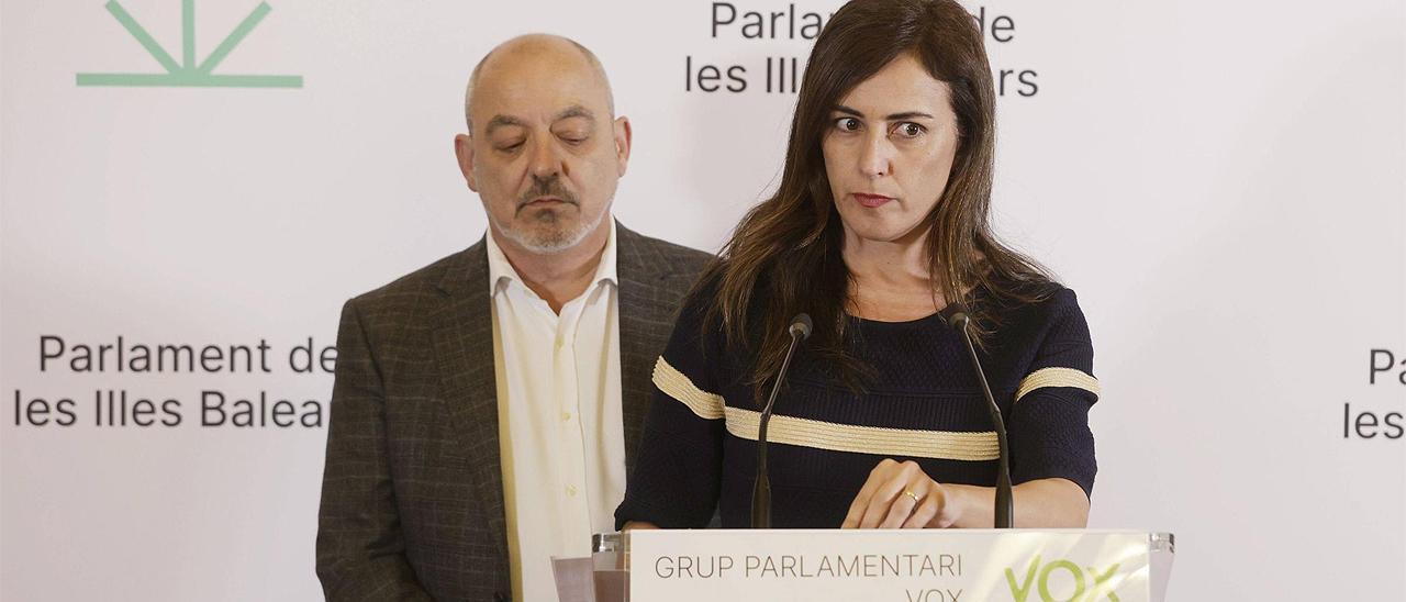 La portavoz de Vox en el Parlament, Idoia Ribas.