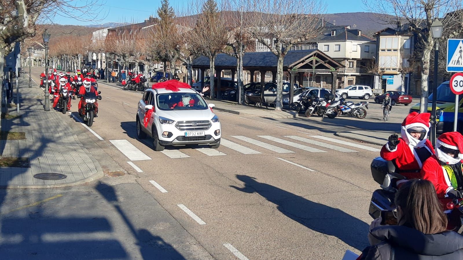 Papanoelada motera en Sanabria.