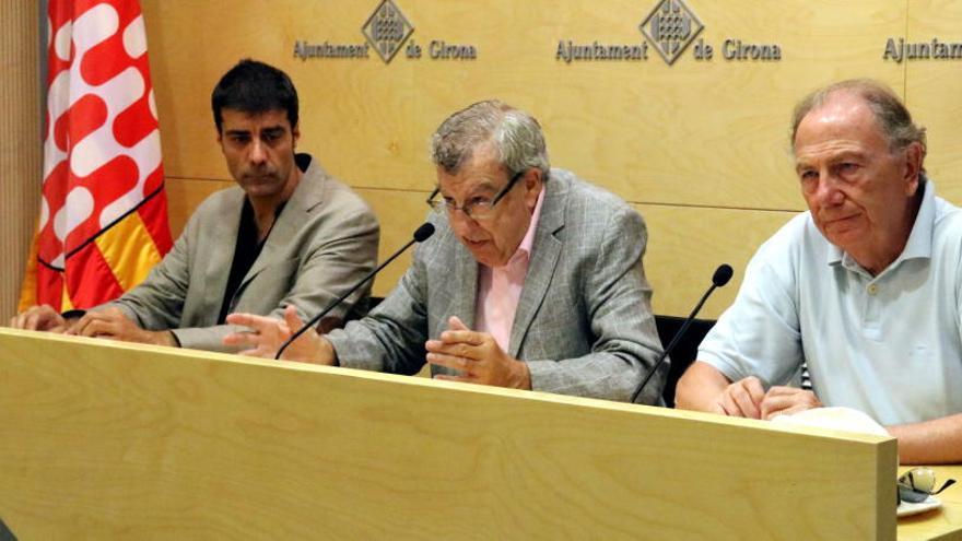 Francesc Ten, Joan Domènech i Esteve Vilanova durant la presentació