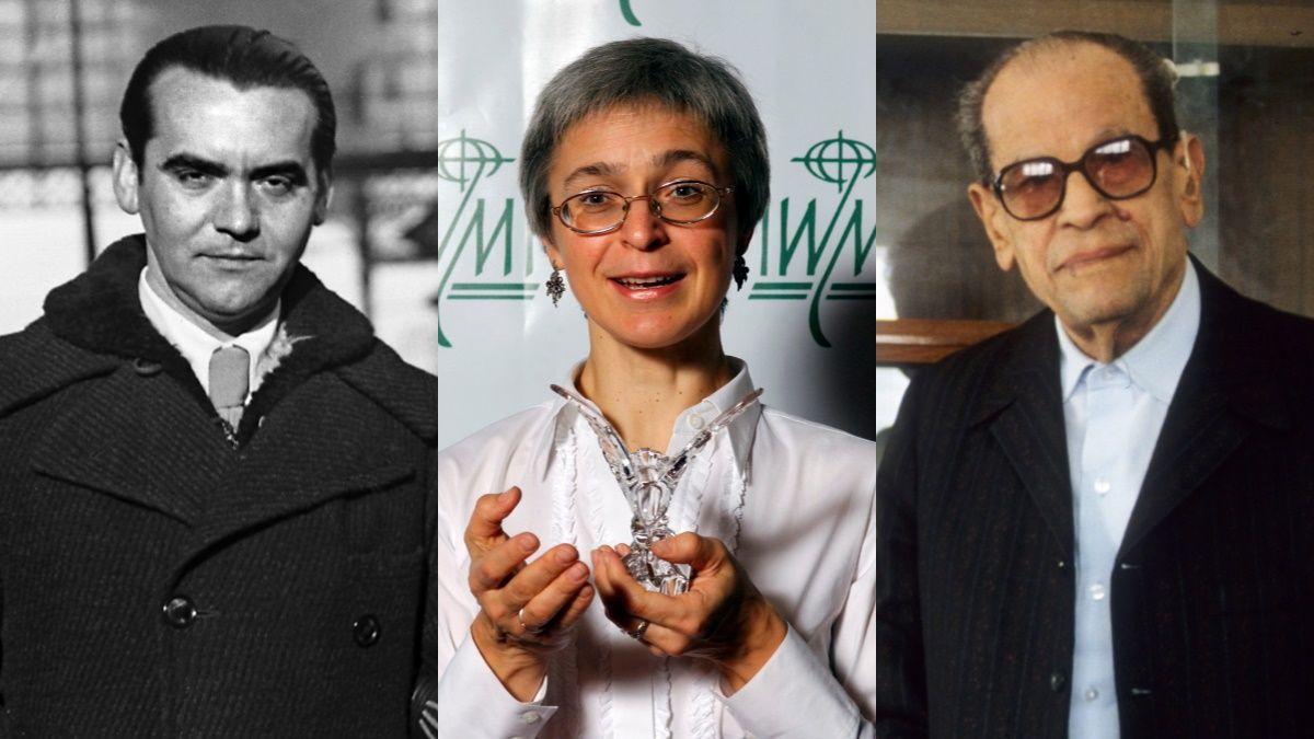 García Lorca / Anna Politkovskaya / Naguib Mahfuz