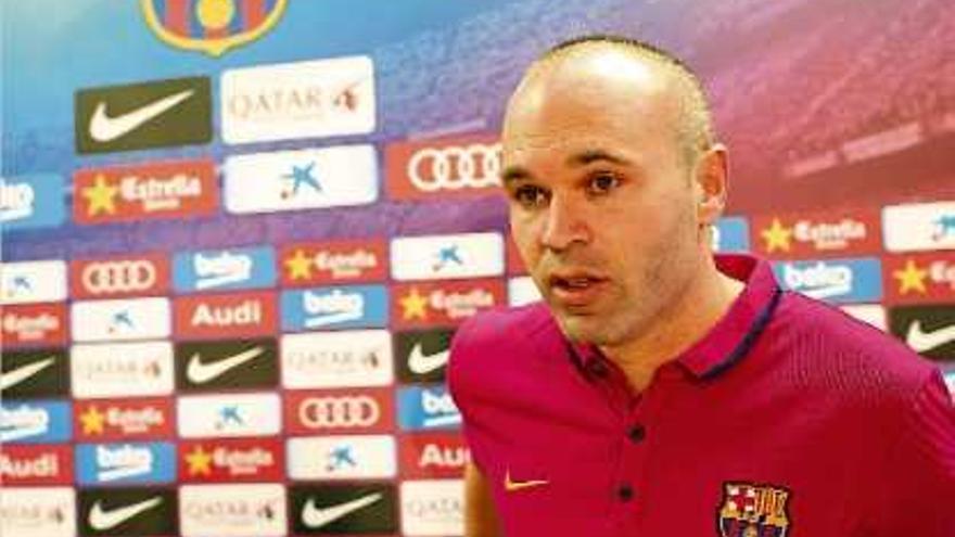 Andrés Iniesta va valorar ahir la prèvia del clàssic Barça-Madrid de dissabte.