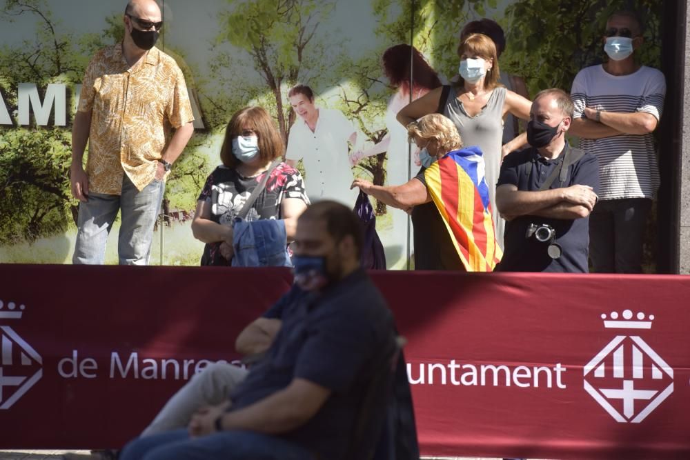 L'acte de la Diada 2020 a Manresa, en fotos