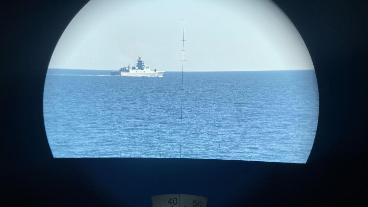 La fragata rusa Almirante Golovko fue vigilada por la Armada hasta su llegada a aguas de Baleares