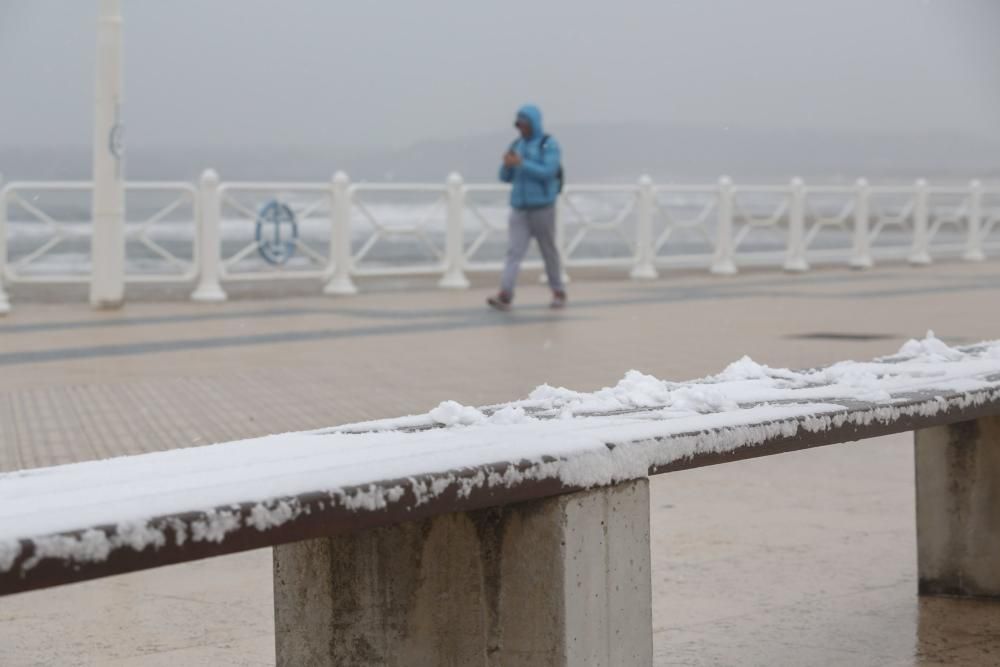 La nevada en la comarca de Avilés