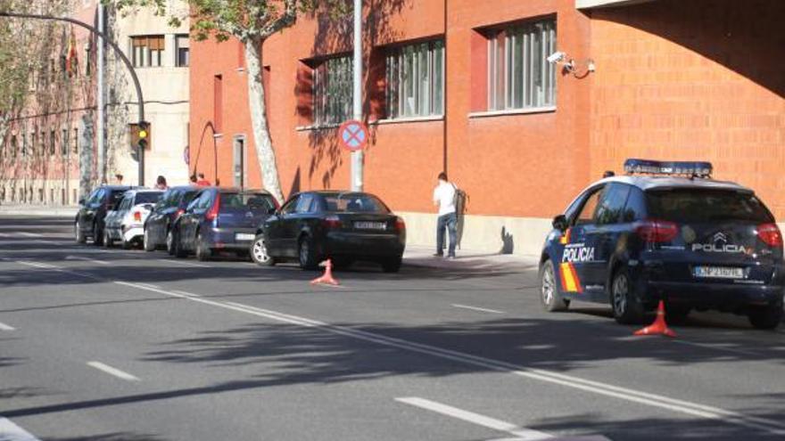 Exterior de la Comisaría de la Policía Nacional en Zamora.