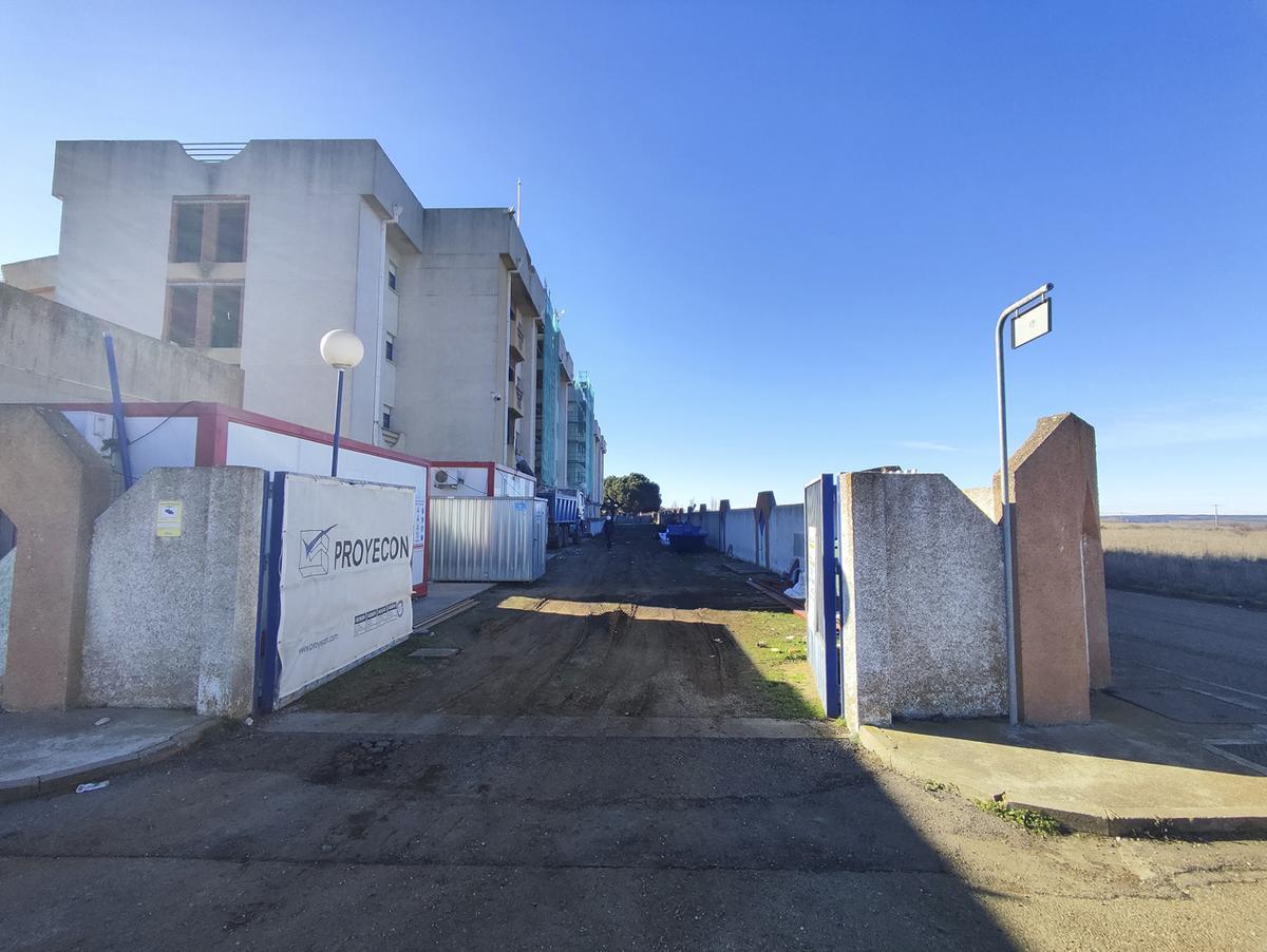 La residencia durante el periodo de obras.