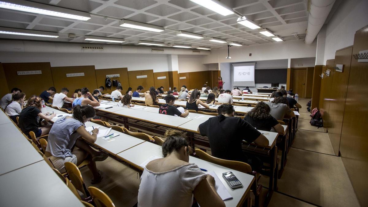 Las pruebas volverán a realizarse en las universidades como la de la imagen en la UA en 2019