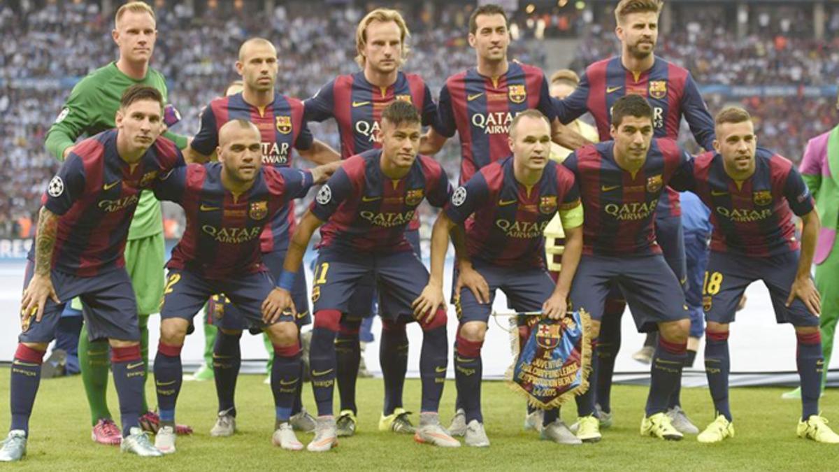 Una alineación que los aficionados del Barça ya se saben de memoria