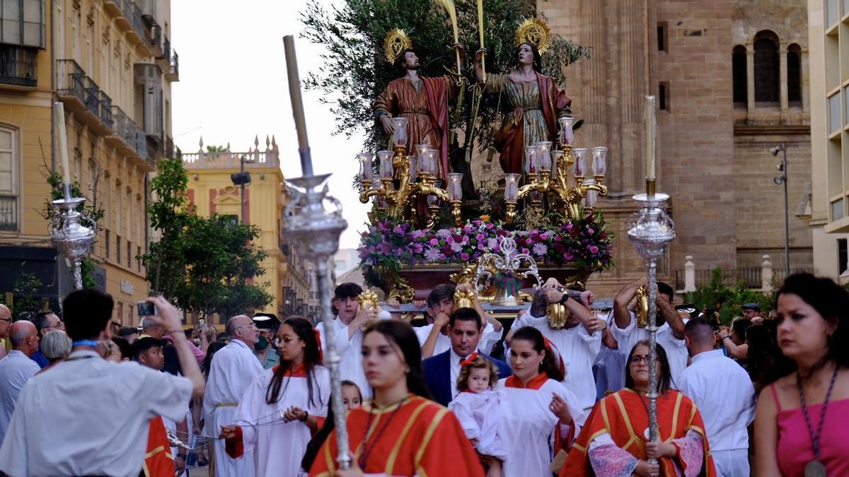 Horario e Itinerario Procesión de los Santos Mártires Ciriaco y Paula. Málaga 18 de Junio del 2023