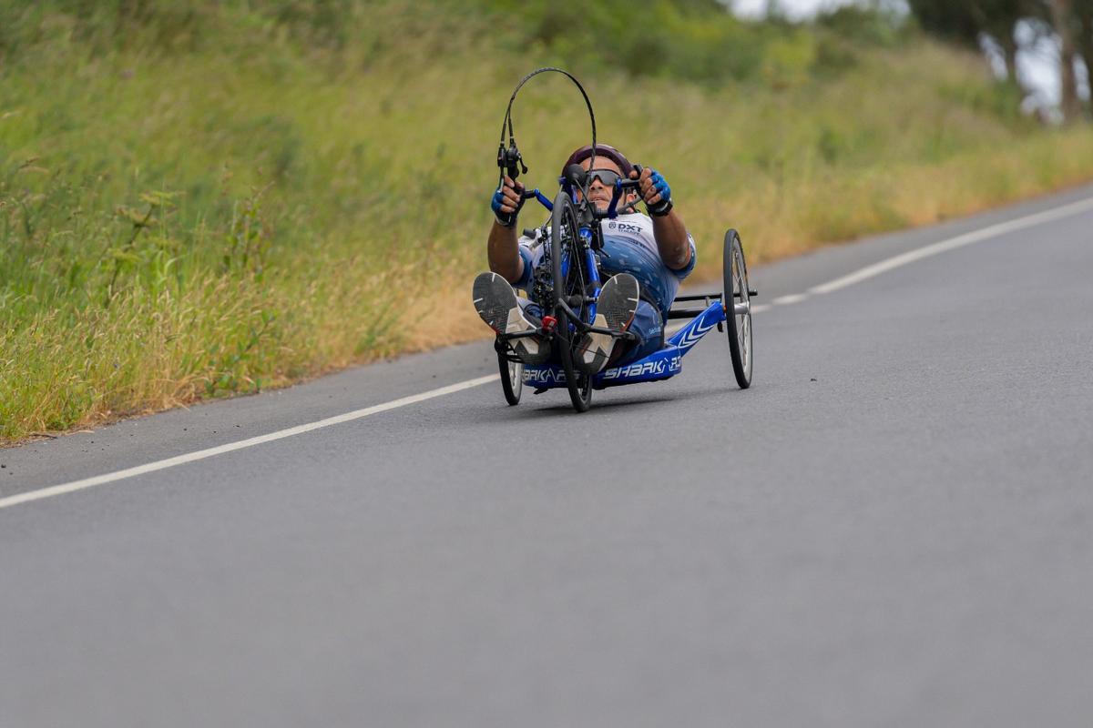 Fernando Cruz durante una competición de handbike.
