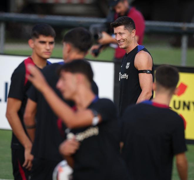 Así ha sido el entrenamiento del Barça en la Base Naval de la Marina de Annapolis para preparar el clásico