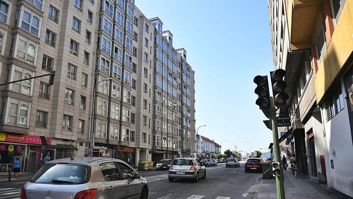 Tramo urbano de la AC-415, avenida de Fisterra. |   // CARLOS PARDELLAS