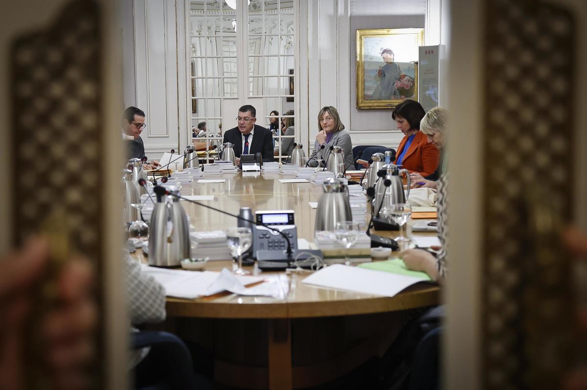 Reunión de la junta de síndiques en las Corts.