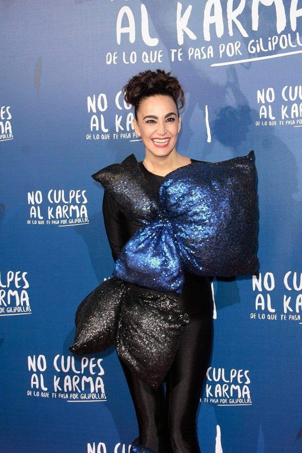 Cristina Rodríguez en el estreno de 'No culpes al karma de lo que te pasa por gilipollas'