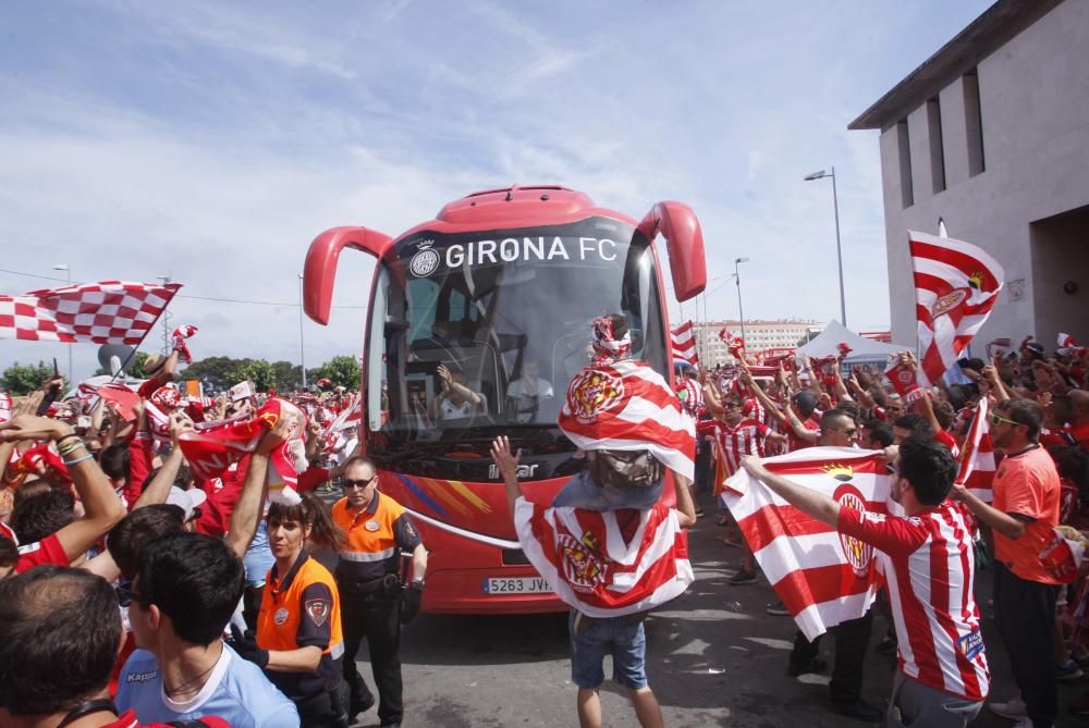 L'afició del Girona FC desembarca a Tarragona