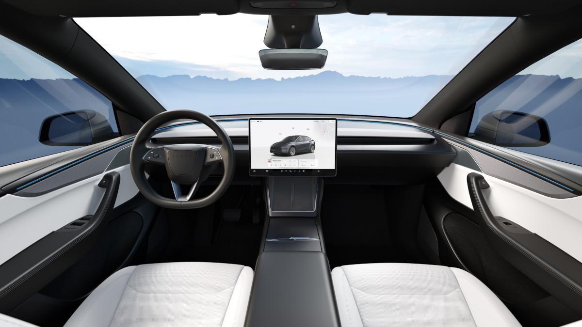 Interior del Tesla Model Y Premium