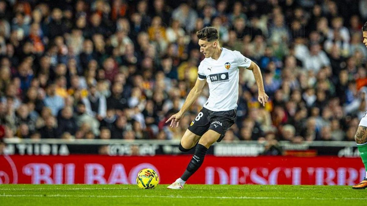 Pepelu en el partido frent al Real Betis