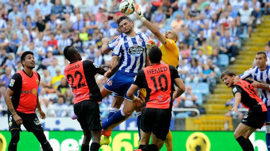 Hélder Postiga en el encuentro ante el Amería.