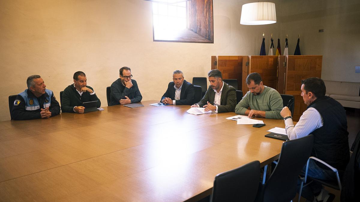 Un momento de la reunión.