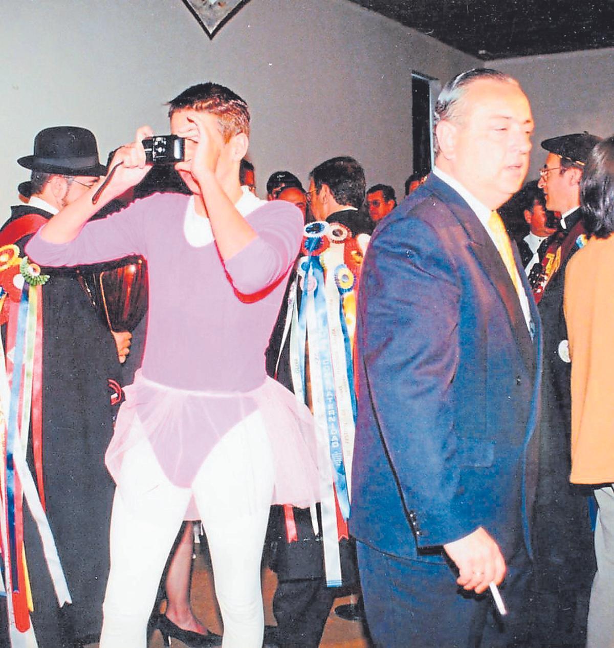 Antonio González Barnés durante un evento cultural, 2005.