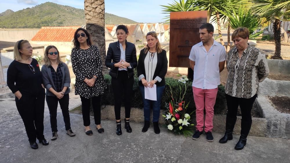 Homenaje a las víctimas de la dictadura franquista en Son Servera.