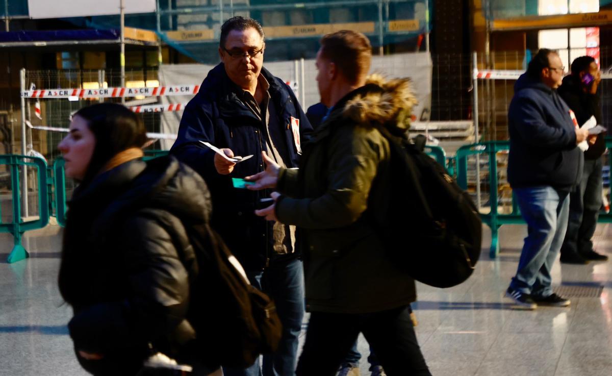 Primera jornada de la huelga de maquinistas en València