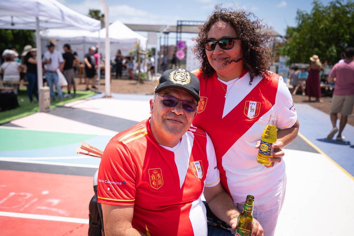 Fiesta de la comunidad peruana en Santa Cruz de Tenerife