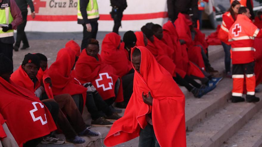 La atención a inmigrantes centró gran parte del trabajo de Cruz Roja.