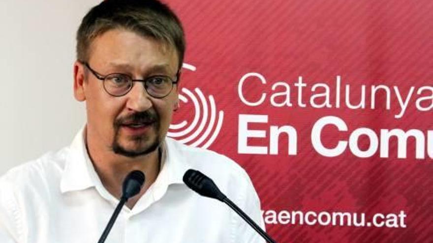 El cap de llista de Catalunya en Comú, Xavier Domènech.