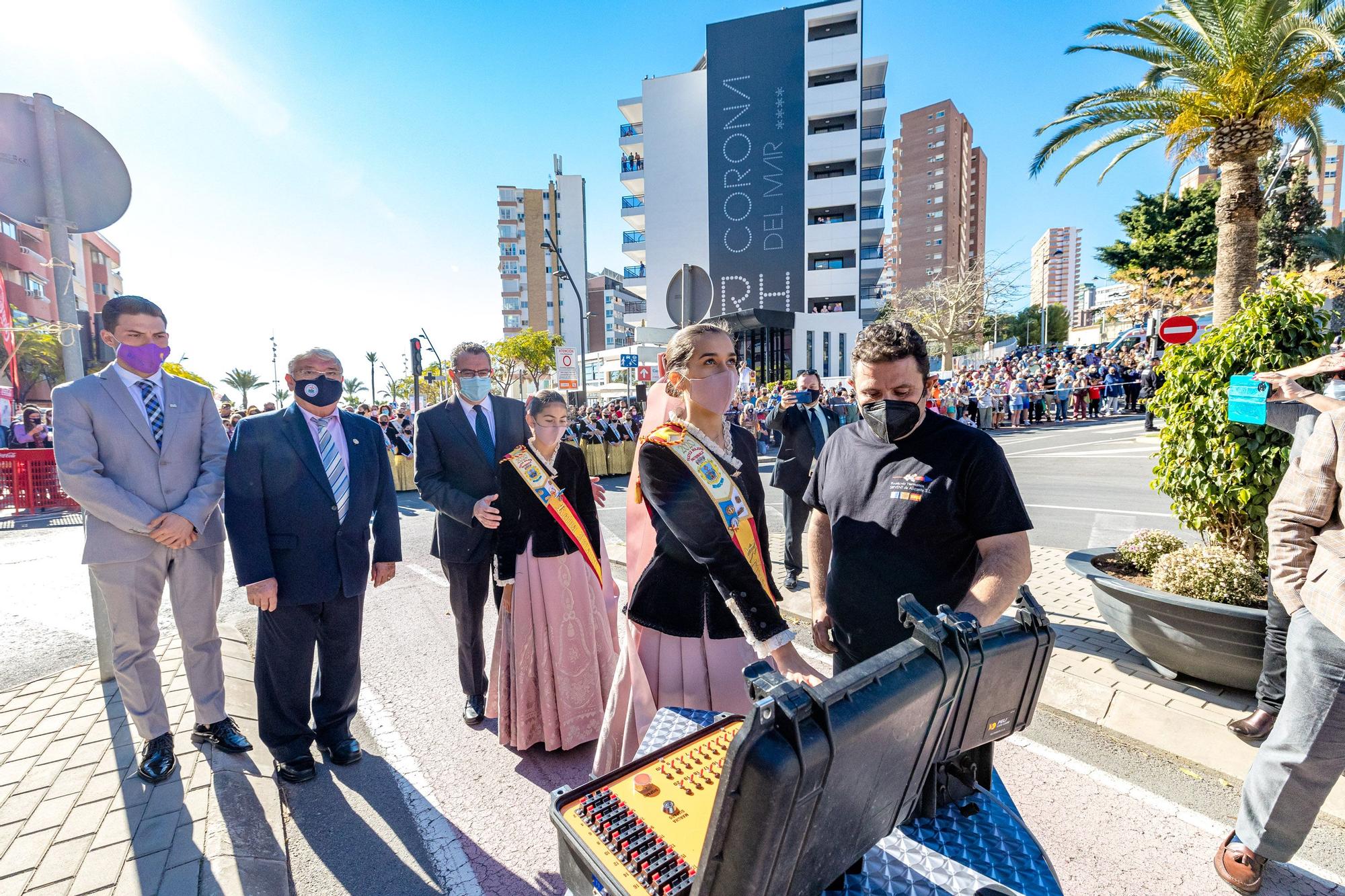 Mascletà en las Fiestas Patronales de Benidorm