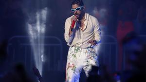 El artista puertorriqueño Bad Bunny durante una presentación, en una fotografía de archivo. EFE/ Thais Llorca
